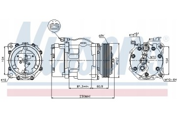 Air conditioning compressors NISSENS 89061 compressors Part manufacturer Nissens