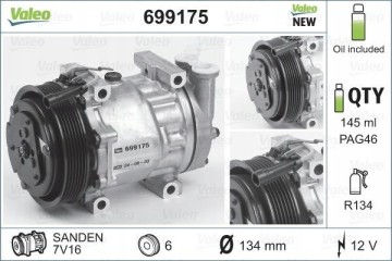 Air conditioning compressor VALEO 699175 Part manufacturer Valeo