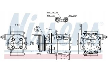 COMPRESSOR AIR CONDITIONING COMPRESSOR 89358 NISSENS Quality of parts according to GVO Q original with factory logo OEM OES