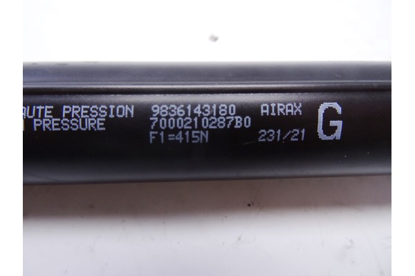 9836143180 AMORTIGUADORES MALETERO / PORTON PEUGEOT 308 (P5) ACTIVE PACK 2022 9836143180 208921 PEUGEOT - 1