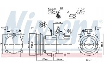 COMPRESSOR AIR CONDITIONING COMPRESSOR 89238 NISSENS Car type cargo vans passenger cars