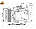 COMPRESSOR AIR CONDITIONING COMPRESSOR 32408 NRF MAZDA 6 Part manufacturer NRF