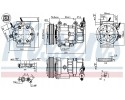 COMPRESSOR AIR CONDITIONING COMPRESSOR 890041 NISSENS Catalog number of substitutes ACAUTO AC 01SD109 ACAUTO AC 02SD01 ACAUTO AC