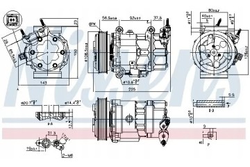 COMPRESSOR AIR CONDITIONING COMPRESSOR 890041 NISSENS Catalog number of substitutes ACAUTO AC 01SD109 ACAUTO AC 02SD01 ACAUTO AC