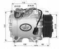 Compresor de Aire Acondicionado NRF 32726 para Honda Accord 03-