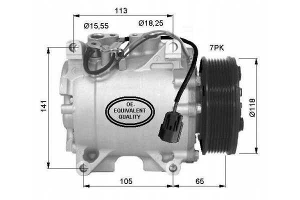 Compresor de Aire Acondicionado NRF 32726 para Honda Accord 03-