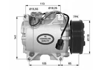 Compresor de Aire Acondicionado NRF 32726 para Honda Accord 03-