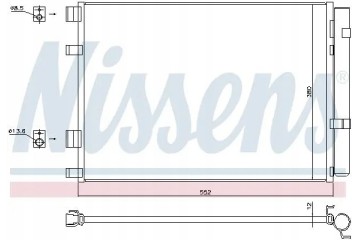 CONDENSER AIR CONDITIONING COOLER 940426 NISSENS Quality of parts according to GVO Q original with factory logo OEM OES