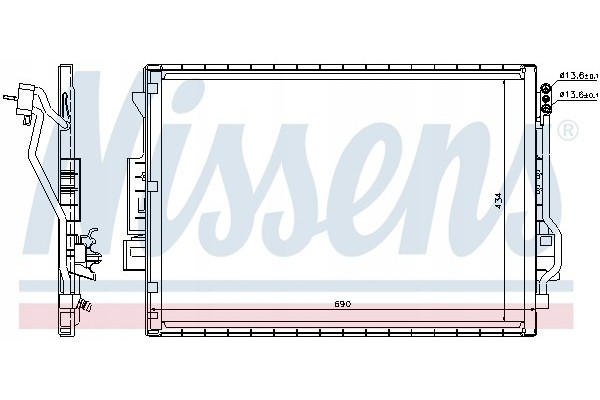 Condenser air conditioning NISSENS 940137 Part manufacturer Nissens