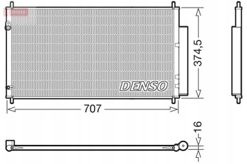 CONDENSER DENSO DCN40025 Part manufacturer Denso