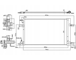 AIR CONDITIONING CONDENSER OPEL INSIGNIA A INSIGNIA A