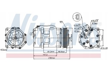 Air conditioning compressors NISSENS 89044 compressors Part manufacturer Volkswagen OE
