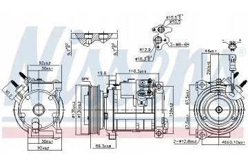 COMPRESSOR AIR CONDITIONING COMPRESSOR 890152 NISSENS Catalog number of substitutes ACAUTO AC 01DN053 ACAUTO AC 03XX01 ACAUTO AC