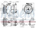 Compressor air conditioning NISSENS 89120 Part manufacturer Nissens