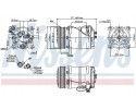COMPRESSOR AIR CONDITIONING COMPRESSOR 89249 NISSENS Car type passenger cars