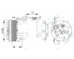 COMPRESSOR AIR CONDITIONING COMPRESSOR 32250 NRF FORD
