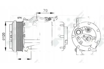 COMPRESSOR AIR CONDITIONING COMPRESSOR 32250 NRF FORD