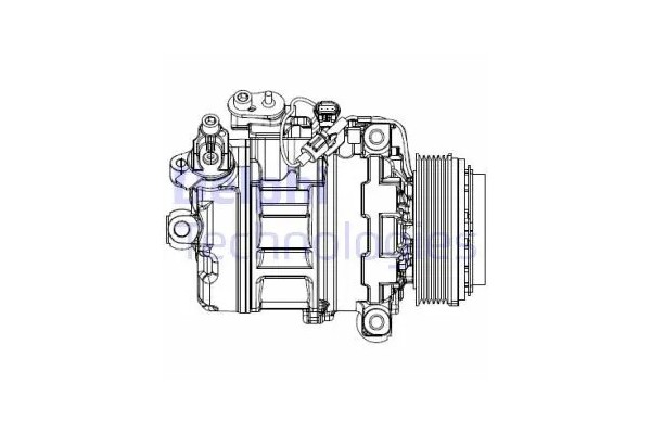 COMPRESSOR AIR CONDITIONING COMPRESSOR CS20547 DELPHI Packaging status original