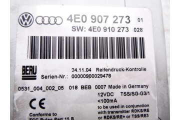 4E0907273  MODULO ELECTRONICO AUDI A8 (4E) 3.0 TDI Quattro 2005 4E0907273 211555 AUDI - 1