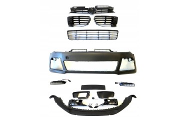 Front Bumper Set Grille Led R20 R Look Tuning Vw Golf VI 6 5k 5k0 Quality of parts according to GVO P replacement with original 