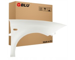 BLU Mudguard SEAT LEON II 2 1P1 LB9A right white 05 12 front CandyWeiss