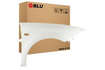 BLU Mudguard SEAT LEON II 2 1P1 LB9A right white 05 12 front CandyWeiss