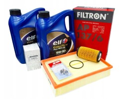 Set of 2 Filters RENAULT MASTER III 2 3 dCi OIL ELF Full Tech 5W30 10L