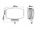 Headlight Skyled Jumbo Amber Full LED 10 100W Double Positions R112 Catalog number of the part JE320 60