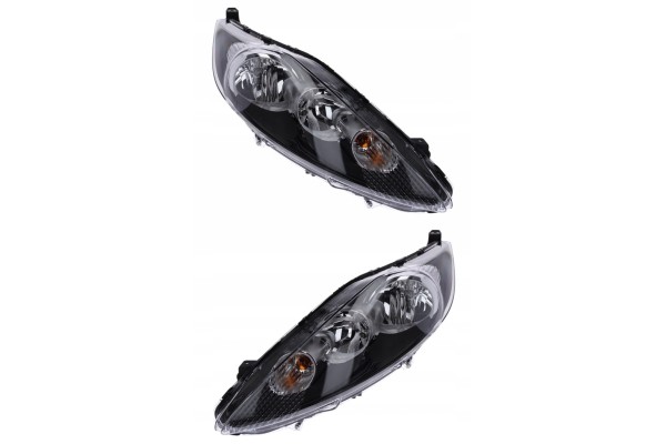 FORD FIESTA 08 13 HEADLIGHT FRONT LAMP SET