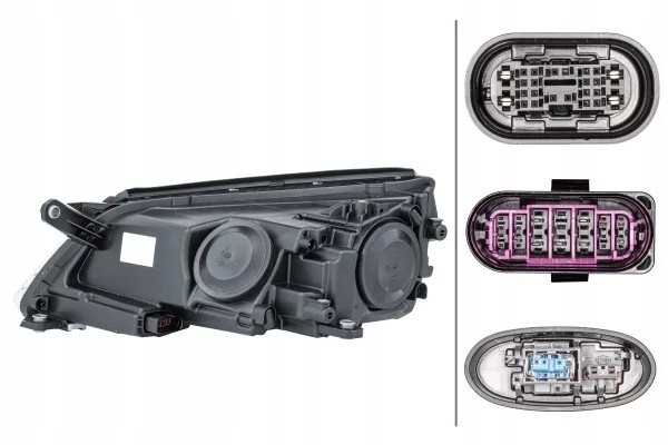 Headlamp headlight 1ZS009 549 221 Installation side right