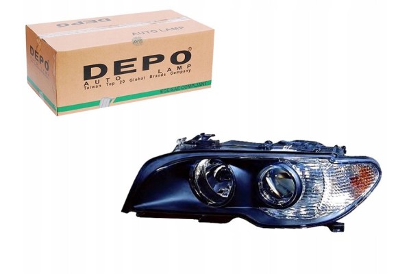 HEADLIGHT LEFT BMW E46 COUPE CONVERTIBLE LIFT Part manufacturer Abakus