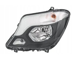 HEADLAMP LAMP LEFT WITH MOTOR FOR ADJUSTMENT