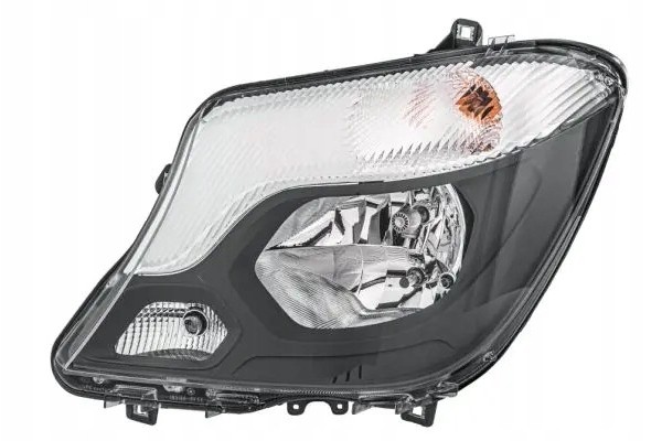 HEADLAMP LAMP LEFT WITH MOTOR FOR ADJUSTMENT
