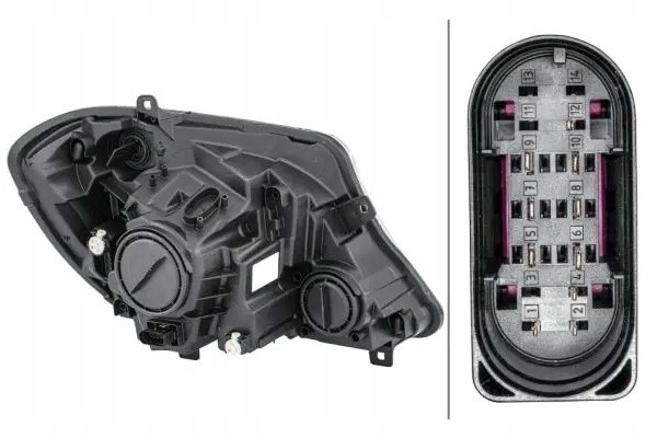 HEADLAMP LAMP LEFT WITH MOTOR FOR ADJUSTMENT Packaging status original