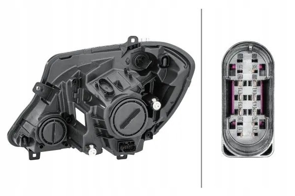 HEADLAMP LAMP RIGHT WITH MOTOR FOR ADJUSTMENT Packaging status original