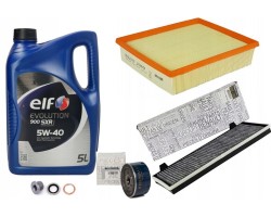 RENAULT ESPACE IV 2 0 TURBO FILTER SET ORIGINAL OIL ELF 5IN40 SXR 5L