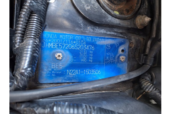 HONDA FR V FRV BE5 BE ACCORD 7 VII ENGINE 2 2 i CTDi DIESEL N22A1 140HP Catalog number of the part HONDA FR V FRV BE5 BE ACCORD 