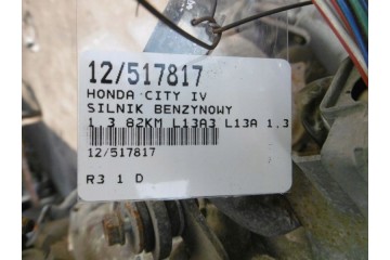 HONDA CITY IV PETROL ENGINE 1 3 16V 82KM L13A3 Version European