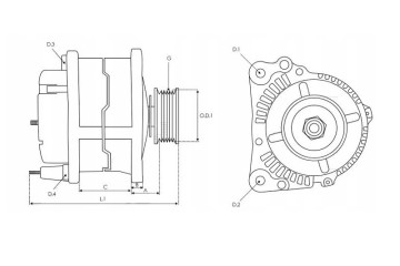 Alternator LEXUS IS 250 GS 300 GS350 TOYOTA RAV 4 Catalog number of substitutes AD KUHNER 553598RI AS PL ACH9008S AS PL ACH9031S