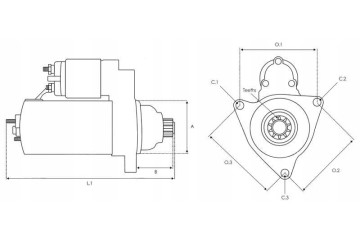 NEW STARTER NISSAN Patrol 4 2 D TD42 01 1987 12 1998 Quality of parts according to GVO Q original with factory logo OEM OES
