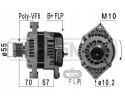 ALTERNATOR 14V for CHEVROLET Captiva Epica Lacetti Nubira OPEL Antara Part manufacturer ERA