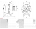 AS PL A6406S ALTERNATOR EAN GTIN 5902129051299