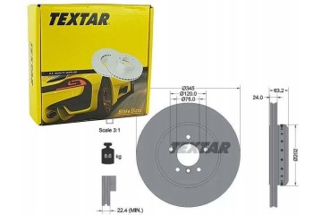 92182525 TEXTAR BRAKE DISC BMW T 5 6 3 0 4 8 02 10 Catalog number of the part 92182525