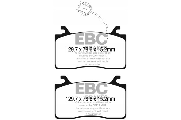 Brake pads YELLOWSTUFF EBC Brakes Alfa Romeo Giulia 952 Stelvio Part manufacturer EBC
