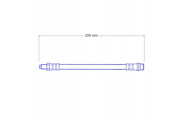 BMW E36 Steel Braided Teflon Flexible Brake Cables Set Quality of parts according to GVO Q original with factory logo OEM OES