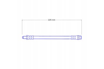 BMW E36 Steel Braided Teflon Flexible Brake Cables Set Quality of parts according to GVO Q original with factory logo OEM OES