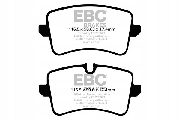 YELLOWSTUFF EBC Brakes Brake Pads Audi A6 A7 A8 RS4 RS5 RS6 RS7 S6 S7 Part manufacturer EBC