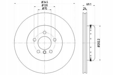 92253925 TEXTAR BRAKE DISC BMW T 5 6 7 10 Product weight with unit packaging 5 kg