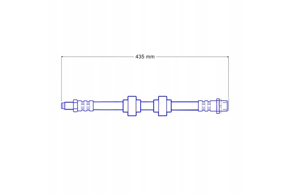 BMW E39 Steel Braided Teflon Flexible Brake Cables Catalog number of the part ZPET 0107 Zestaw przewodow hamulcowych elastycznyc
