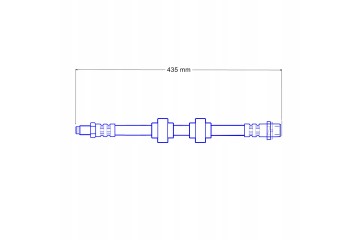 BMW E39 Steel Braided Teflon Flexible Brake Cables Catalog number of the part ZPET 0107 Zestaw przewodow hamulcowych elastycznyc
